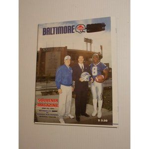 1994 BALTIMORE COLTS vs WINNIPEG Blue Bombers CFL Program TRACY HAM Super Rare